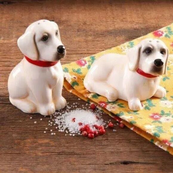 🦋 New Pioneer Woman Lucy and Duke Salt & Pepper Shakers - Picture 3 of 7